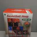 Upgrade Dual Basketball Arcade Game Kids Basketball Hoop with Electronic Scoreboard LED Light 6 Balls Indoor Outdoor Sports Toys Gifts for Boys Girls Ages 3-8 (Red)