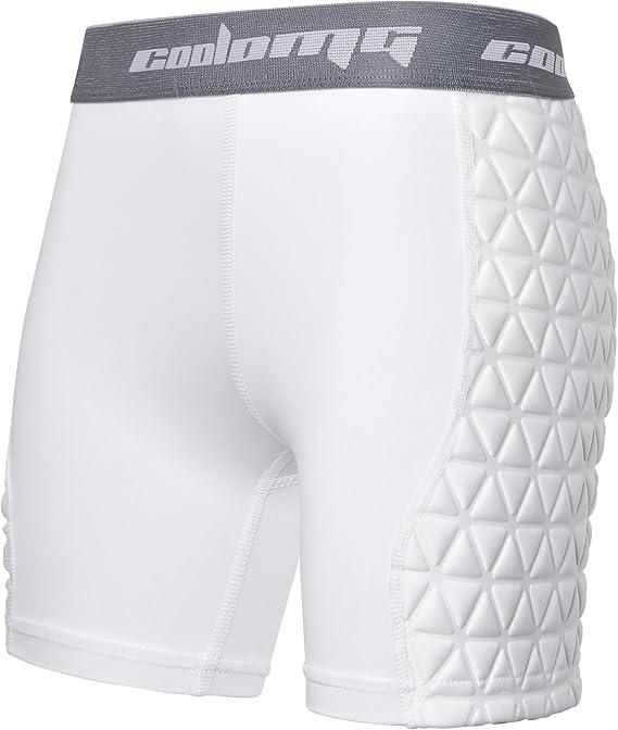 COOLOMG Women's Softball Sliding Shorts with Elite Padded Compression Slider Short for Baseball Football Lacrosse Cricket, Size: Small