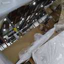 COOL2DAY 63" X 24" Irregular Wavy Full Length Mirror Aluminum Alloy Frame Full Body Wall Mounted Floor Mirror,Leaning Hanging Wall Mirrors for Living Room Bedroom Entrance (Gold, 63"x 24")