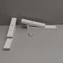 Microwave Oven Wall Mount Bracket, JruiZhp 2Pcs Arm Adjustable Foldable Kitchen Stretch Oven Stand Shelf, 304 Stainless Steel Microwave Rack, for Home Kitchen Accessories (White)