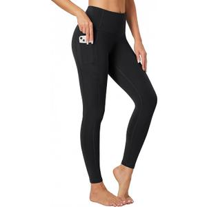 Heathyoga Leggings with Pockets for Women Tummy Control High Waisted Yoga Pants with Pockets for Women Compression Leggings, Size L