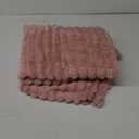 NEWCOSPLAY Super Soft Throw Blanket Pink Premium Silky Flannel Fleece 3D Ribbed Jacquard Lightweight Bed Blanket All Season Use (Pink Ribbed, Throw(50"x60"))