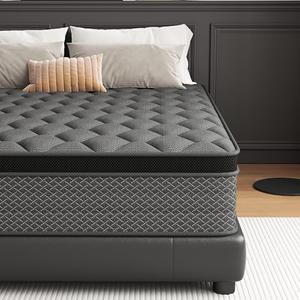 DAJIYUHC Twin Mattress, 12 Inch Hybrid Mattress in a Box, Memory Foam and Pocket Springs, Medium Plush Feel with Motion Isolating, CertiPUR-US Certified, Fiberglass Free -365-Night Trial