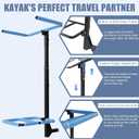 StellarStar RV Hitch Mount Kayak Rack, Height Adjustable Vertical Carrier for 2 Kayaks up to 12 ft, 2" Hitch Receiver, 150 lbs Capacity for RV, Truck, SUV, Trailer