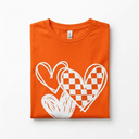 Orange Shirt With Hearts, Size 3XL