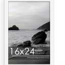16x24 Picture Frame, Classic White 16 x 24 Poster Frame for Horizontal or Vertical Wall Mounting, 1 Pack