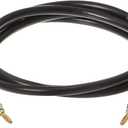 Amazon Basics Banana Plug 16AWG Speaker Cable Wire, CL2 Rated for In-Wall Use, Gold-Plated Banana-Tip Plugs (4mm), Oxygen-Free Copper, 6 Foot, Black