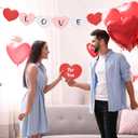 36 Pcs Large Valentines Day Heart Cutouts Paper Hearts Shape Cut-Outs Red Pink White Heart Cutouts Decorations for DIY Valentines Day Craft Love and Peace School Craft Projects,9.84x7.87 Inch