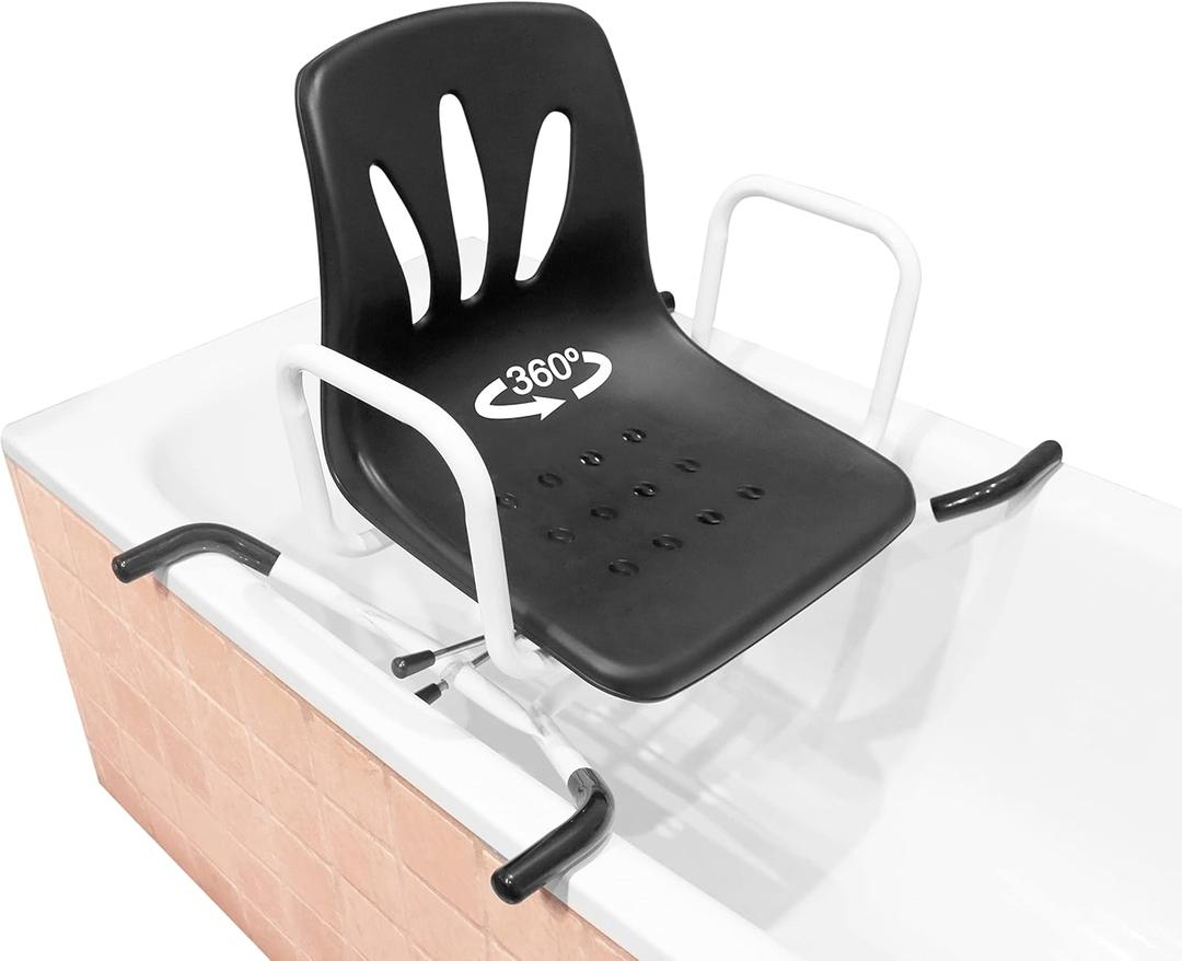 PEPE Mobility - Swivel Bath Chair for Seniors 360, Bathtub Seat for Adults, Tub Transfer Chair, Rotating Bath Seat