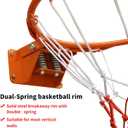 Basketball Double Spring Solid Rim, 18 "Indoor and Outdoor