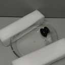 Le'raze 10inch Glass Microwave Splatter Cover for Food - 100% Food Grade BPA & Lead Free - Dishwasher Safe - Cookware & Bakeware Serving Dish Plate Mess Guard Lid with Easy Grip Silicone Handle Knob