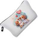 Cartoon Owls Makeup Bag Small Cute Makeup Organizer Bag Toiletry Zipper Pouch Birthday Christmas Gift for Owl Lovers Cartoon Owl Cosmetic Bag for Women BFF (hz8217)