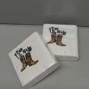 Yee Haw Cowboy Boots Cocktail Napkins Western Country Cowgirl Retro Vintage Party Disposable Beverage Bar Paper Napkins 100Pcs 4.5 x 4.5 2-ply (Yee Haw Cowboy Boots)