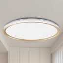 15-Inch Gold Flush Mount Ceiling Light, 3800LM, 5CCT Dimmable