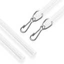 Amazing Drapery Hardware Clear Acrylic Drapery Wand, 48-Inches, 2 Pack - Invisible & Sturdy Curtain Pull Rod - UV-Resistant - Ideal for High Hanging Drapes & Heavy Curtains in Homes & Offices