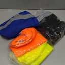 Amylove 4 Pcs Long Sleeve Safety Shirt High Visibility Shirts Reflective Construction Shirts Long Sleeve Work Shirts for Men Women(Yellow, Orange, Black, Blue, XXL)