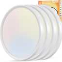 4PK 15.8 Inch Led Ceiling Light Flush Mount, 32W, 3480LM, 3000K/4000K/6000K CCT Selectable Super Slim LED Ceiling Light, Low Profile Round Flat Panel Fixture for Hallway, Bedroom, Kitchen (White)