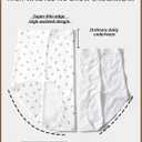ASIMOON Womens High Waisted No Show Underwear Stretch Full Coverage Panties Ladies Breathable Tagless Briefs 3 Pack