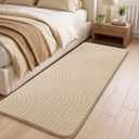 Sour Lemon 2x6 Runner Rug for Hallways Non Slip, Bedroom Modern Rugs Beige