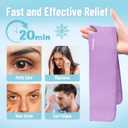 Cooling Eye Mask, Cold Eye Mask for Puffy Eyes, Reusable Ice Eye Masks for Dry Eyes, Relieve Your Migraines and Headaches with Gel Eye Masks Therapy, Long-Lasting Comfort, Purple