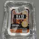 Half Size Aluminum Pans 9x13-10 Pack Aluminum Foil Pans, Heavy Duty Disposable Pans for Cooking, Storing, Prepping, and Freezing Food