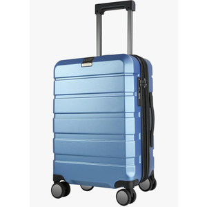 KROSER Hardside Expandable Carry On Luggage with Spinner Wheels & Built-in TSA Lock, Durable Suitcase Rolling Luggage with USB Port, Carry-On 20-Inch, Light Blue