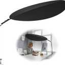 Office Cubicle and Desk Shade - Suitable for Cubicle to Block Light and Privacy Protection Cubicle Light Shield Black Diameter 52 inches，designed for sensitive workers.