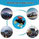 Car Battery Power Cut-Off Switch Breaker, Pure Copper Stable Transmission High Conductivity Disconnect Switch Smart Battery Disconnect for Car Truck Boat Rv Supplies