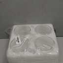 CNGLASS Large Glass Coffee Mugs 17oz, Double Walled Insulated Clear Coffee Cups with Handle, Clear Espresso Mugs for Cappuccino, Latte, Tea Bags, Hot and Cold Beverages, Set of 4