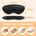 Heel Grips for Womens Shoes, Heel Pads for Shoes Too Big, Inserts for Prevent Slipping and Rubbing Blister, Gel Heel Protectors (with Shoe Horn)