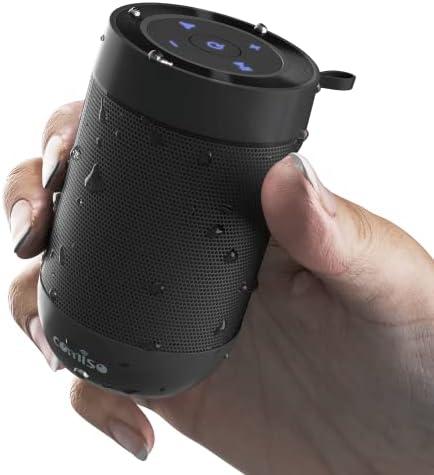 Bluetooth Speaker,5.3 Bluetooth Speakers Wireless,TWS Stereo Pairing,Built in Mic,360 HDSound,IP65 Waterproof Speaker,Support TF Card, for Home/Party/Outdoor/Beach, Gift for Men/Women-Black