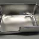 Stainless Steel Cat Litter Box,Jumbo XL Extra Large Mental Cat Litter Pan with High Sides Lid,Low Entry for Indoor Big Cats,Non Sticky,Easy to Clean,Anti-Urine Leakage