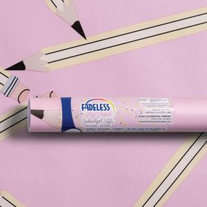 Fadeless Schoolgirl Style Bulletin Board Paper, Pencil Me in, 47.25" x 25', 1 Roll, 47" x 300"