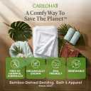 Cariloha Resort 100% Organic Bamboo Viscose Sheets - 4-Piece King Sheet Set - 18 in Extra Deep Pockets - Sateen Weave, Cooling, Hypoallergenic Luxury Sheets - Oeko-TEX Standard 100 - White