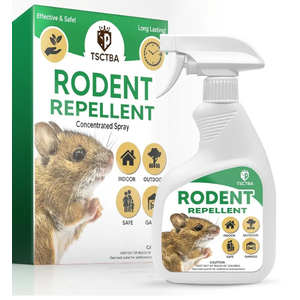 Rodent Repellent Spray, Rodent Repellent for Indoor and Outdoor, Natural Peppermint Oil Spray for Mouse/Mices/Rats, Mouse Repellent Spray for Vehicle Engines,Cars, Trucks, RVs, & Boats-12 OZ