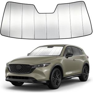 Windshield Sun Shade Custom Fit for Mazda CX-5 CX5 2017-2025, Accordion Folding Thick Window Sunshade Block Heat 99% UV Rays Sun Visor Keep Cooler Car Accessories
