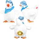 Plush Electric Stuffed Laying Egg Chicken Toy Doll with Sound Music Easter for Boys Girls