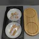 Raised Ceramic Wide Whisker Friendly Cat Dishes, Anti-Slip Food& Water Bowl with 2 Style Stand Adjustable Pet Bowl Set(2Dish+Stand, White)