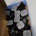 24 Pcs Chair Leg Floor Protectors Square, Black Silicone Felt Furniture Leg Pads Caps Covers for Hardwood Floors(Fit:1-1/16" to 1-5/8")