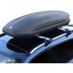 Rooftop Cargo Box Carrier,Dual-Side Opening Roof Mount Travel Luggage Storage Capacity,165 LBS Weight Capacity with Secure Straps&Keys, Vehicle Hard-Shell Carriers,Black (12 Cubic Feet)