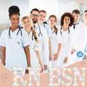 Rossesay RN BSN Graduation LED Marquee Light up Letters 2026 Graduation Party Decor for Nurse Grad Wall Table Decor Party Supplies