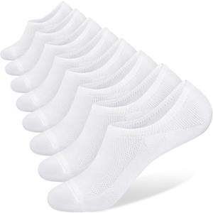 SIXDAYSOX No Show Socks for Men 6/7pack Cotton Thin Low Cut Non Slip for Loafer Flats Sneakers 5-8/9-11/12-15