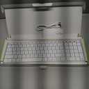 seenda Bluetooth Keyboard and Mouse Combo for Mac, SKM64-2 Rechargeable Slim Wireless Keyboard Mouse Compact, 3 Multi-Device Connection, Compatible for Mac, MacBook Pro/Air, iPad, White Silver