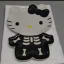 Silver Buffalo Sanrio Hello Kitty Halloween Spooky Skeleton Costume Ceramic Decorative Plate (9 inches)