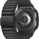Magnetic Trail Band for Samsung Galaxy Watch Ultra Bands 47mm Men/Women,Lightweight Breathable Soft Fabric Nylon Sport Strap Compatible with Samsung Watch Ultra Band 47 mm Replacement Correa Reloj (Samsung Galaxy Watch Ultra 47mm Band, 01-Dark Grey)