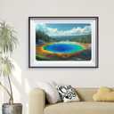 Reouinty Yellowstone Parks Wooden Puzzles for Adults 300 Pieces, Landscape Jigsaw Puzzle, Unique Puzzle, Spring Puzzle, Wooden Puzzle Gifts for Teens (15.9 x 11.2 in)