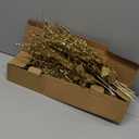 18 Pack Christmas Tree Ornaments Set, 17.5 Inch Gold Fake Christmas Picks Decorations with 2 Styles, Artificial Glitter Berry Stem Ornaments for Christmas Tree Wedding Small Vase Wreath Decor