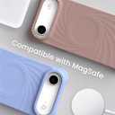 ORNARTO Vortuxe for iPhone Air Case 6.5" | 2X MIL-STD Protection | Camera Control Button | Compatible with MagSafe | Sleek Aesthetic Liquid Silicone Phone Cover for iPhone 17 Air 2025 | Latte