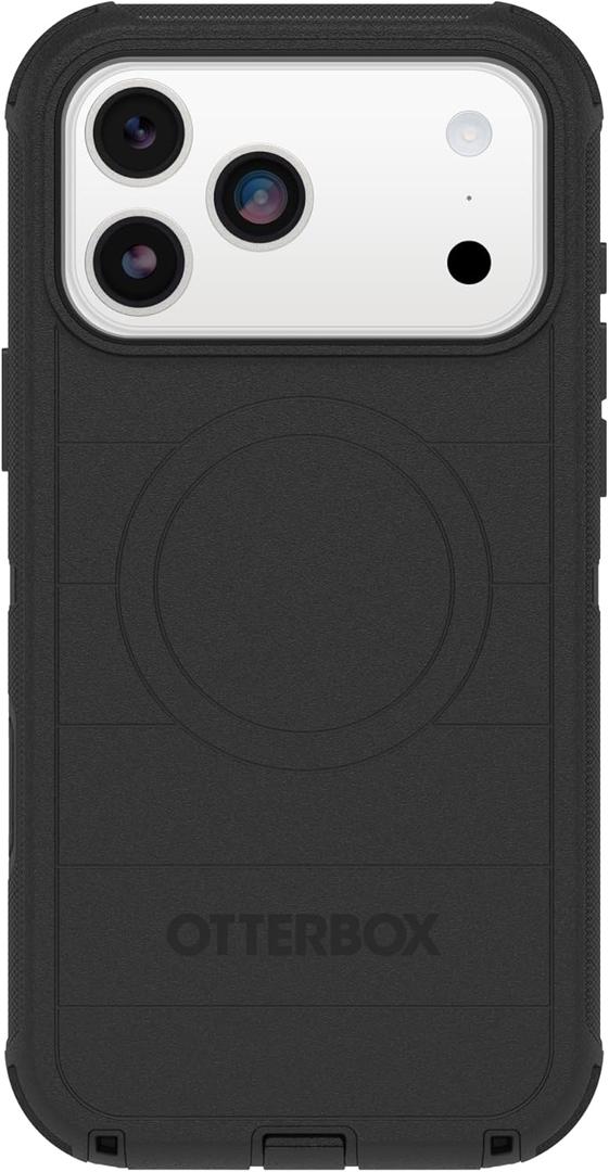 OtterBox iPhone 17 Pro Max Defender Pro Series Case - Black - Tough, Rugged & Durable iPhone Case, Snaps on MagSafe