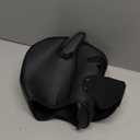 Pup Hood, Neoprene Puppy Mask with Removable Muzzle and Collar, Full Dog Face (9color) (Black)